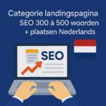 Categorie landingspagina SEO 300 à 500 woorden + plaatsen Nederlands