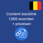 Content backlink 1.000 woorden + plaatsen Belgisch