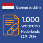Content backlink 1.000 woorden + plaatsen Nederlands DA 20+