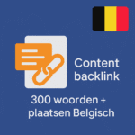 Content backlink 300 woorden + plaatsen Belgisch