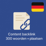 Content backlink 300 woorden + plaatsen Duits