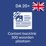Content backlink 300 woorden + plaatsen Engels DA20+