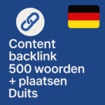 Content backlink 500 woorden + plaatsen Duits
