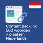 Content backlink 500 woorden + plaatsen Nederlands