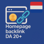 Homepage backlink Nederlands DA 20+