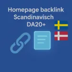 Homepage backlink Scandinavisch DA20+