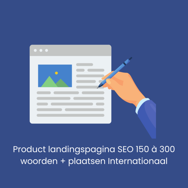 Landing page produit SEO 150 à 300 mots + places International