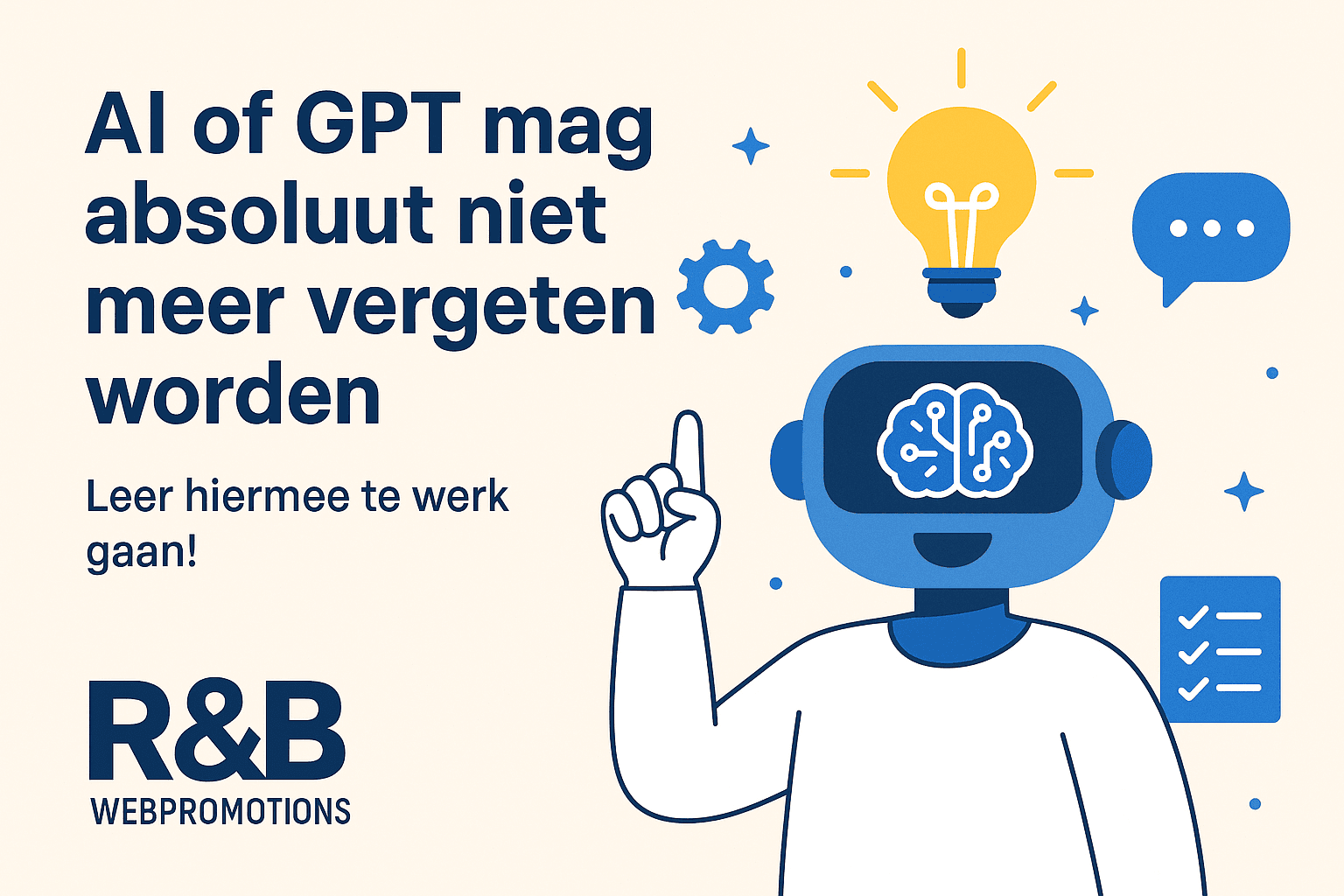 AI en GPT mag je echt niet meer vergeten – leer ermee werken!