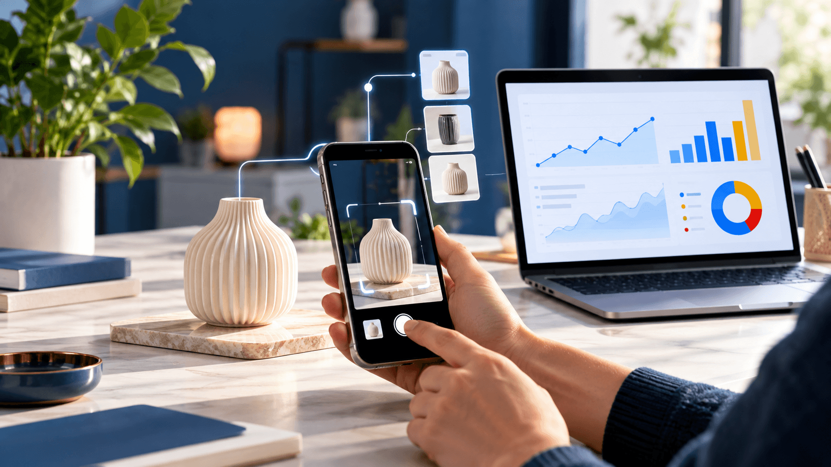 Visueel zoeken in Google Search Console Visueel zoeken met smartphone en Search Console-statistieken